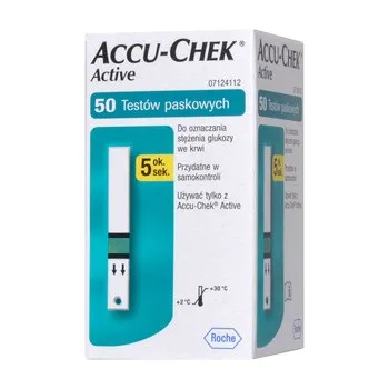 Accu-Chek Active Teststreifen, 50 Streifen – hochwertige Teststreifen zur präzisen Blutzuckermessung für Diabetiker, ideal für den täglichen Gebrauch