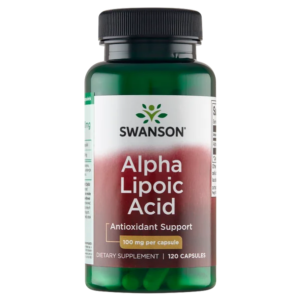 Swanson Alpha-Liponsäure 100 mg, 120 Kapseln – Antioxidans zur Unterstützung von Entgiftung und Regeneration