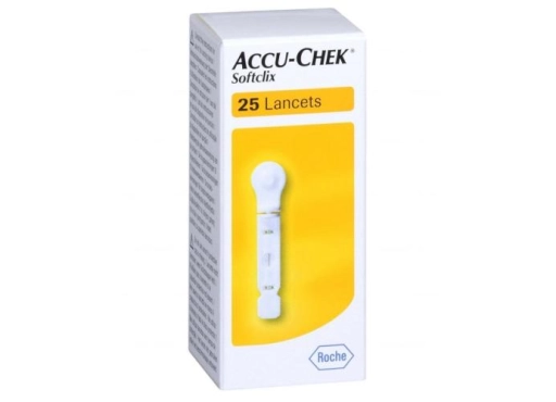 Accu-Chek Softclix Lanzetten für die Blutzuckermessung, 25 sterile Lanzetten in der Packung, kompatibel mit Softclix Geräten