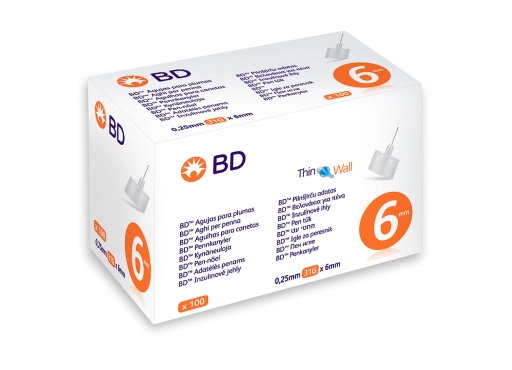 BD PEN Micro-Fine Plus 31G x 6mm Insulinnadeln für eine präzise und komfortable Insulinverabreichung, kompatibel mit gängigen Insulinpens