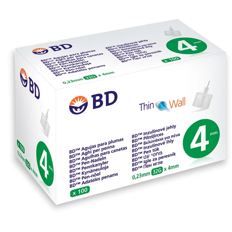 BD Pen Nadeln 31G x 6mm, hergestellt mit der neuesten Technologie für komfortable Insulininjektionen. Ideal für alle gängigen Insulinpens