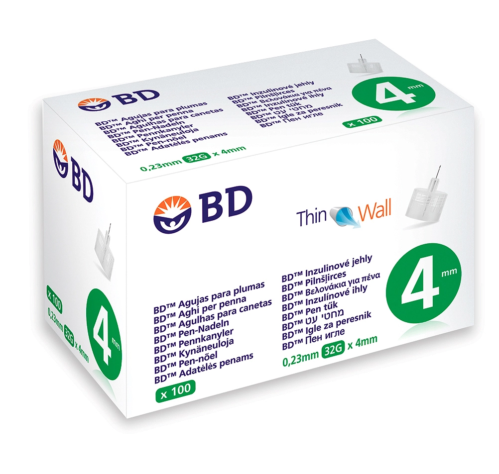 BD Pen Nadeln 31G x 6mm, hergestellt mit der neuesten Technologie für komfortable Insulininjektionen. Ideal für alle gängigen Insulinpens