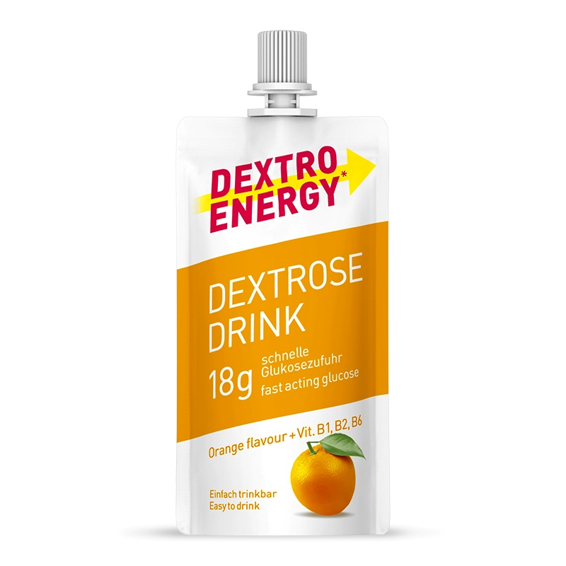 Dextro Energy Flüssigglukose Orangengeschmack, schnelles Energielieferant für Sportler und Diabetiker, praktisches Tube-Design