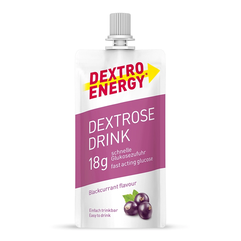 Flüssige Glukose Dextro Energy in einer praktischen Tube, ideal für schnelle Energieversorgung und zur Blutzuckerregulation