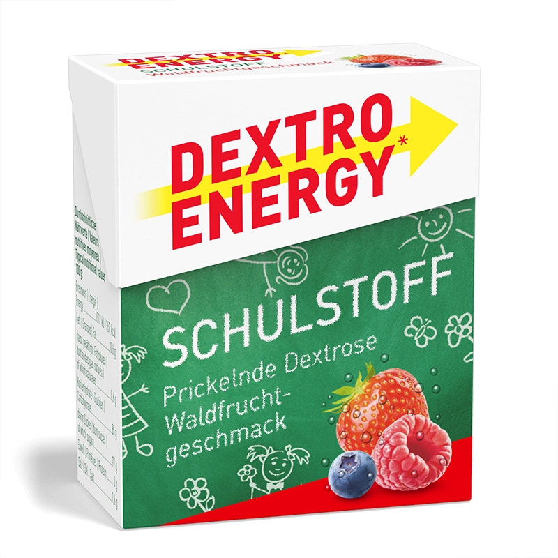 DEXTRO ENERGY Minis Waldfruchtgeschmack – 33 Tabletten für schnelle Energie und Blutzuckersteigerung, in handlichem 50g-Pack