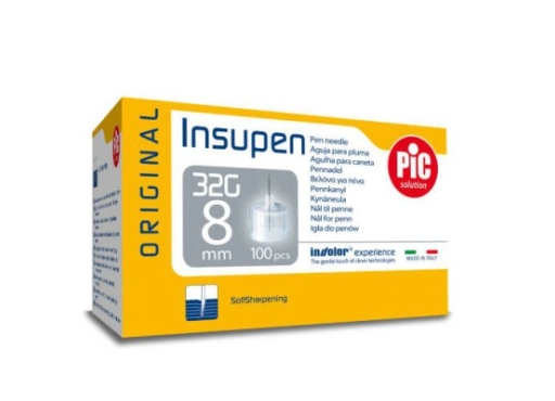 Insupen 32G Nadeln, ideal für schmerzfreie Injektionen mit einer dünnwandigen Technologie, kompatibel mit verschiedenen Insulinpens