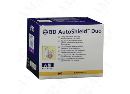 BD AutoShield Duo™ sichere Injektionsnadeln mit automatischem Schutzmechanismus zur Vermeidung von Nadelstichen.