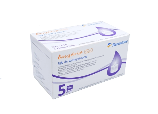 Easy Drip Classic 31G Nadeln für Pen-Injektionen, hoher Durchfluss, medizinisches Silikon, kompatibel mit gängigen Pens