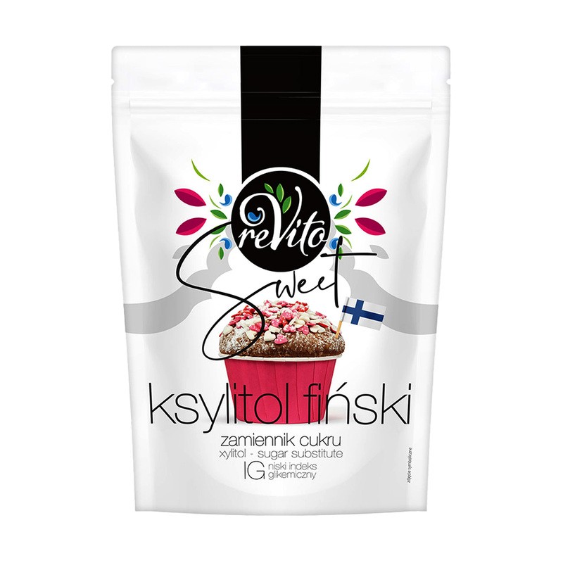 ReVito Finnischer Xylit 250 g, ein natürlicher Zuckerersatz, perfekt für Backwaren und kalte sowie heiße Getränke, ohne Zucker und kalorienarm