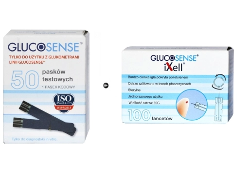 Glucosense Blutzuckerteststreifen und Lancetten für genaue Blutzuckermessungen bei Diabetes