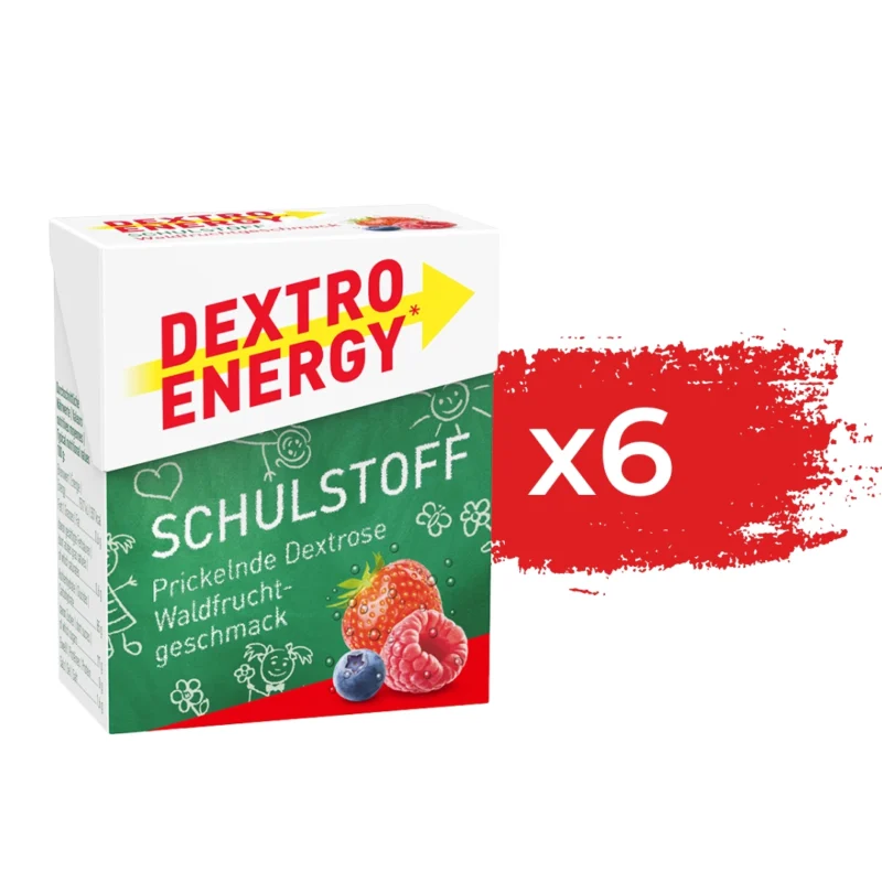 Dextro Energy Minis Waldfruchtgeschmack - praktische Glukosetabletten für schnelle Energie, ideal für unterwegs und zur Steigerung der Konzentration.