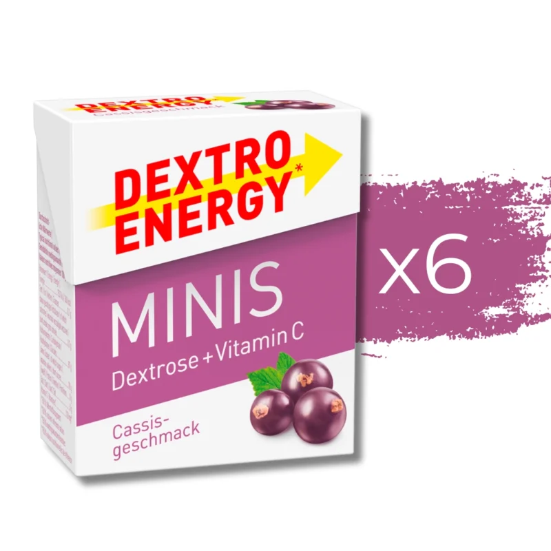 Dextro Energy Minis Glukosetabletten im Taschenformat, ideal für schnelle Energiezufuhr und bei erhöhtem Energiebedarf