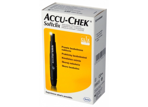 Accu-Chek Softclix Stechhilfe mit 11 Einstellmöglichkeiten für schmerzfreie Blutentnahme. Einfach in der Anwendung und ideal für die Blutzuckermessung