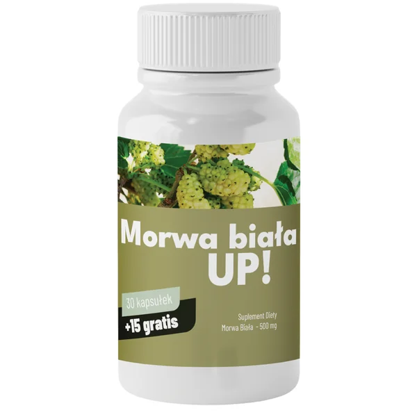 Weiße Maulbeere UP! - Nahrungsergänzungsmittel in Kapseln, unterstützt Blutzucker und Cholesterinspiegel, vegan und ohne Tierversuche