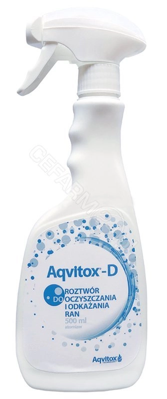 Aqvitox® – D antiseptische Wundspülung in einer 500 ml Flasche zur Behandlung von Wunden, Verbrennungen und zur Unterstützung der Heilung