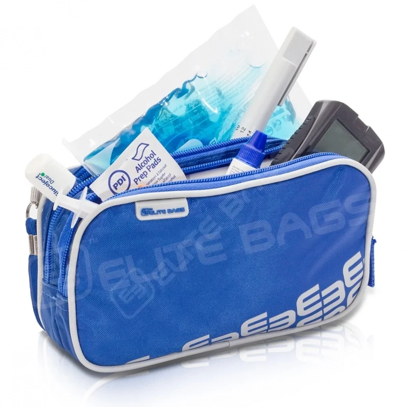 Blaue Isoliertasche für Diabetiker von Elite Bags, ideal zum Transport von Diabetes-Medikamenten mit Cold Gel für die Temperaturkontrolle