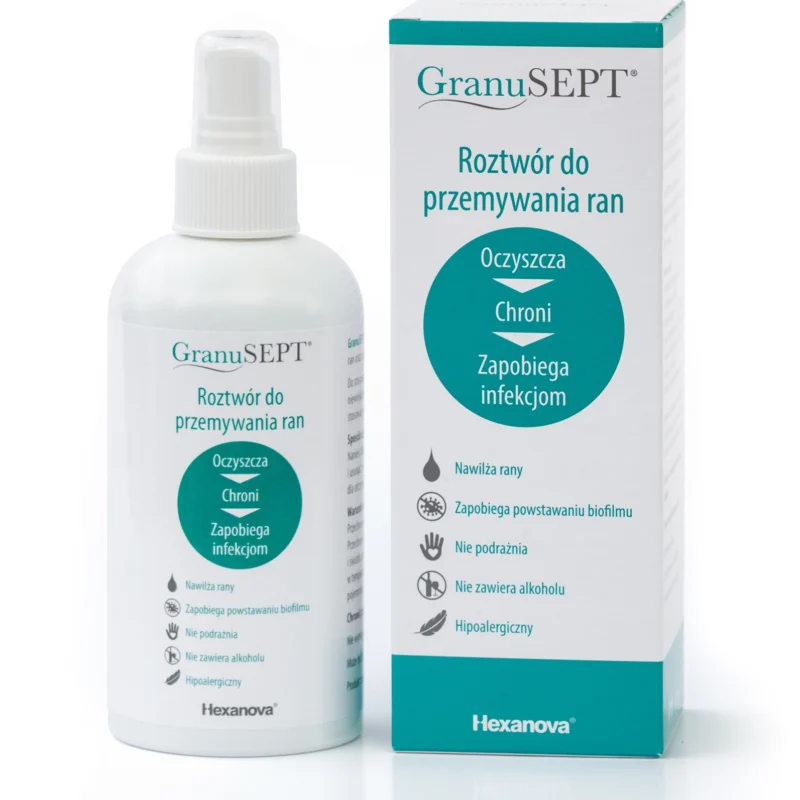 GranuSEPT Wundspüllösung 250 ml in der Flasche zur Reinigung und Pflege von Wunden, ideal zur Vorbeugung von Infektionen