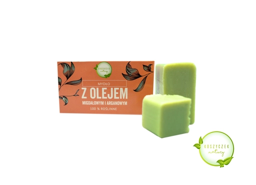 Natürliches Seife mit Mandel- und Arganöl, ideal für trockene, empfindliche und reife Haut. Spendet Feuchtigkeit und pflegt intensiv