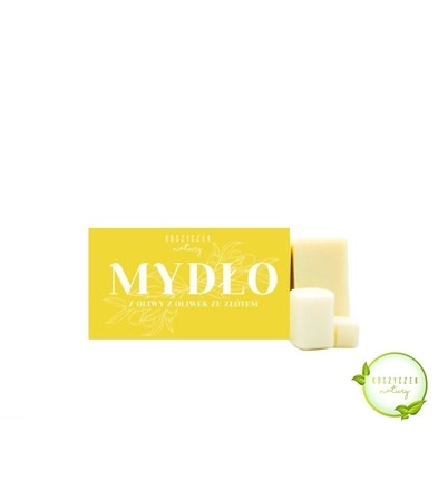 Natürliche Olivenölseife mit Gold, ideal für die Hautpflege, feuchtigkeitsspendend und regenerierend