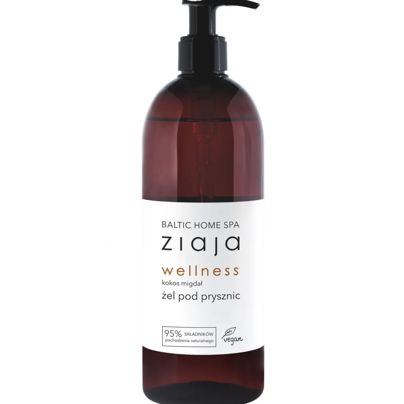 Ziaja Baltic Home Spa Wellness Gel 500 ml – feuchtigkeitsspendendes Gel für Hautpflege mit Kokosnuss- und Mandelduft