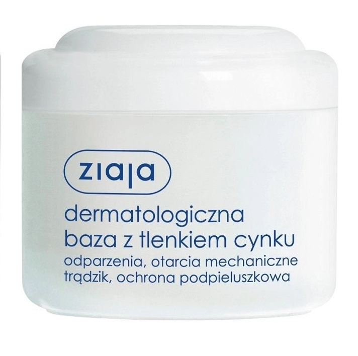 Ziaja Dermatologische Basis mit Zinkoxid – sanfte Pflege für empfindliche und allergische Haut, schützt vor Feuchtigkeit und lindert Hautirritationen