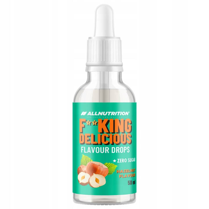 ALLNUTRITION FITKING Flavour Drops Haselnuss 50 ml – kalorienfreie Aromatropfen ohne Zucker