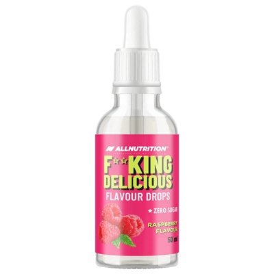 ALLNUTRITION FITKING Flavour Drops Himbeere 50 ml – kalorienfreie Aromatropfen ohne Zucker