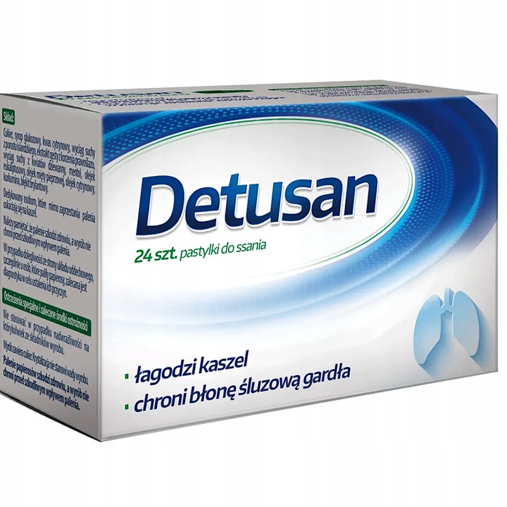 Detusan Lutschtabletten gegen Raucherhusten – Medizinprodukt zur Linderung von Hustenreiz und Halsreizungen durch Tabakrauch.