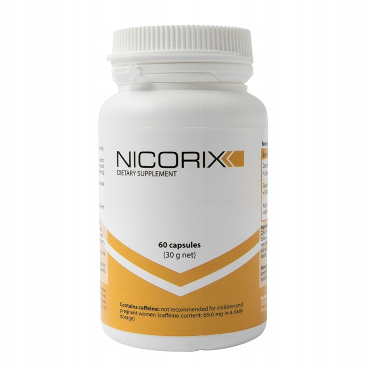 Nicorix Rauchstopp Kapseln ohne Nikotin – natürliche Nahrungsergänzung zur Unterstützung beim Rauchen aufhören, 60 Kapseln.