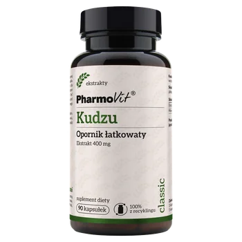 Pharmovit Classic Kudzu Extrakt 400 mg, 90 Kapseln – pflanzliches Nahrungsergänzungsmittel mit Kudzu-Wurzelextrakt