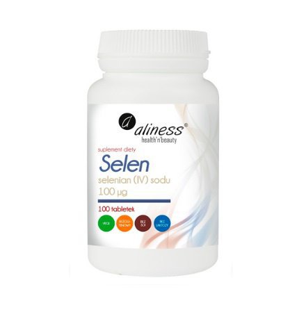 ALINESS Selen 100 µg Tabletten – Natriumselenit Nahrungsergänzung für Nerven und Schilddrüse