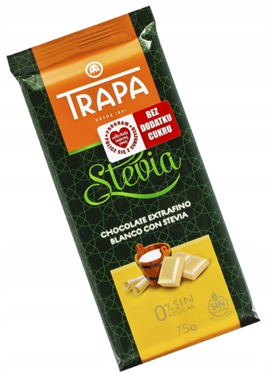 Zuckerfreie weiße Schokolade 75 g ohne Zuckerzusatz für Diabetiker