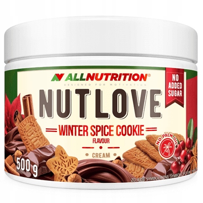 Allnutrition Nutlove Winter Spice Cookie Creme ohne Zuckerzusatz im Glas