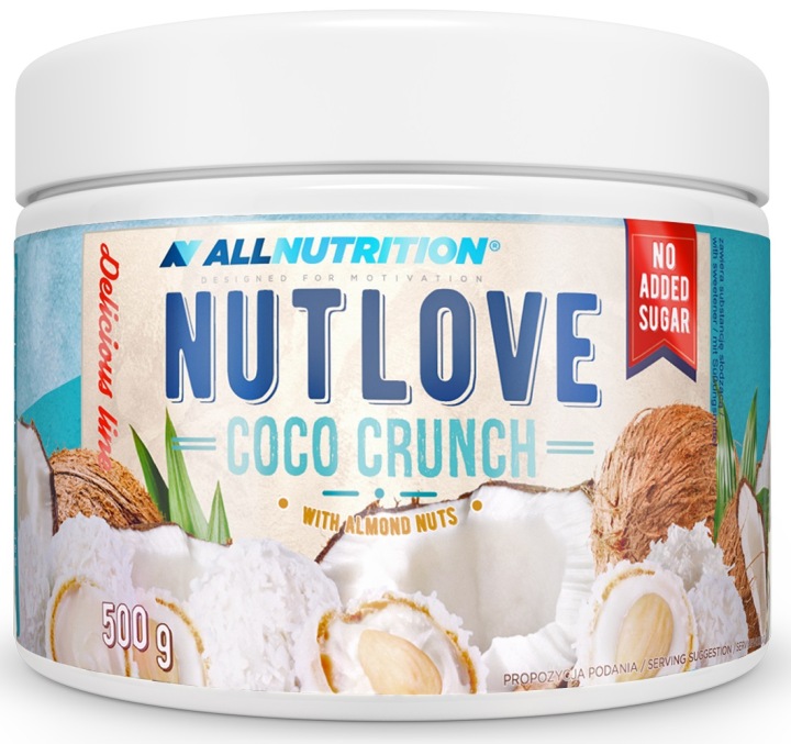 Allnutrition Nutlove Coco Crunch 500 g Kokos Mandel Creme ohne Zuckerzusatz