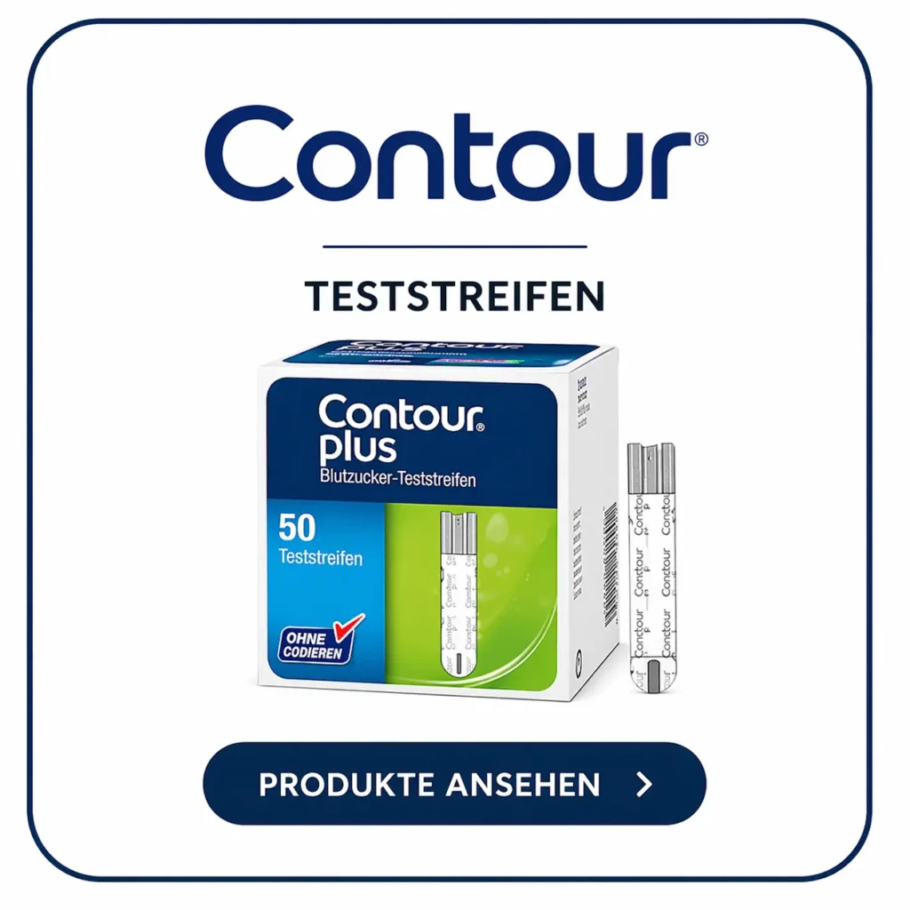 Contour Plus Blutzucker-Teststreifen – präzise und einfache Blutzuckermessung