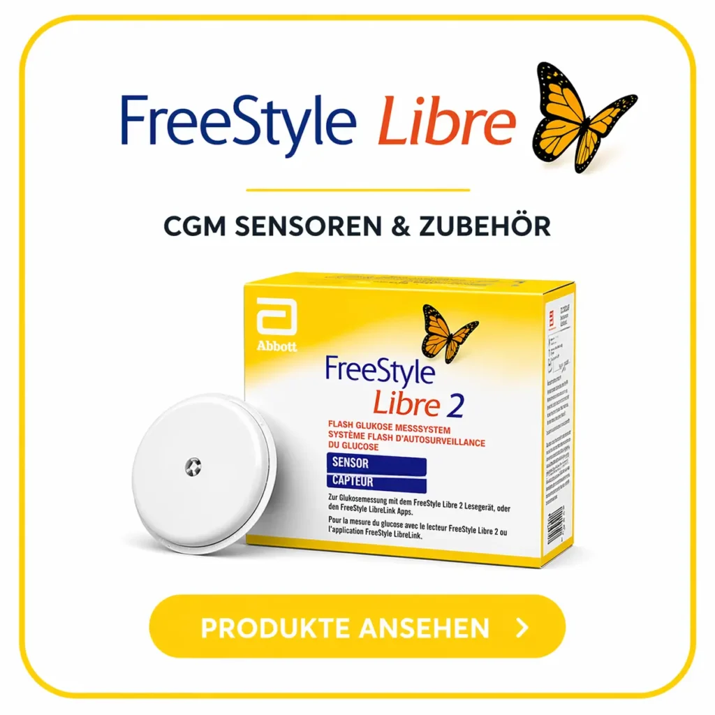FreeStyle Libre 2 CGM Sensoren und Zubehör – kontinuierliche Glukosemessung